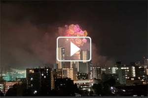 10階住居からの眺望（夜景）