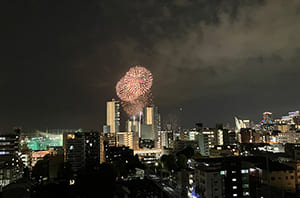 10階住居からの眺望（夜景）