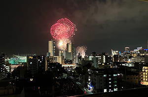 10階住居からの眺望（夜景）